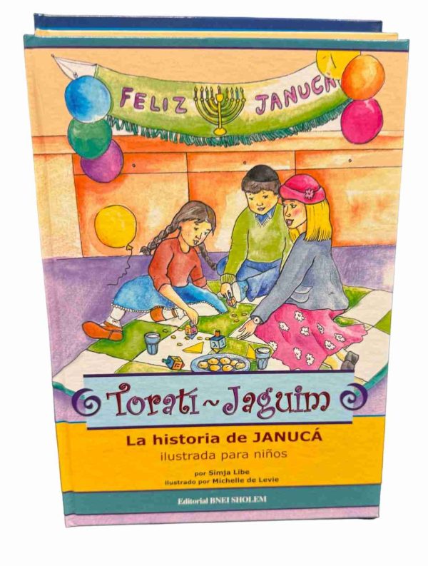 Un libro esperado por los niños, agradable a la lectura y pensado para ser su primer encuentro con la historia de Janucá. Con un texto resumido y especialmente adapta do para una fácil comprensión en la que nuestro pequeño lector también se encontrará inspirado con bellas y atractivas ilustraciones, las cuales acompañan su interior, brindan do le un mejor entendimiento de todo lo leído Es ideal para niños de 3 a 9 años.