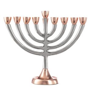 MENORAH DE ALUMINIO CON BRONCE 26 cm