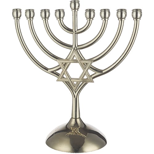 MENORAH MAGEN DAVID 18x16 cm
