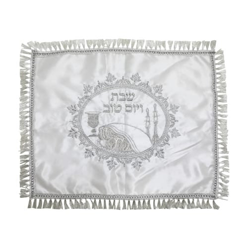 CUBRE JALOT SHABBAT PLATEADO