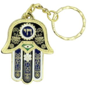 LLAVERO HAMSA AZUL