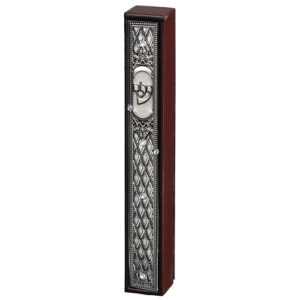 MEZUZA DE MADERA CON METAL