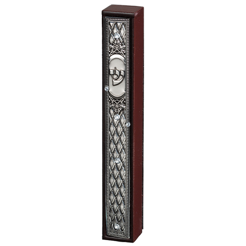 MEZUZA DE MADERA CON METAL