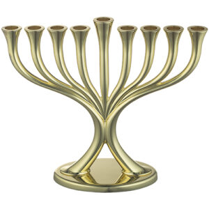 MENORAH DE METAL 23x19cm ORO