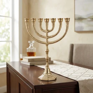 Menorah de nickel 28 cm