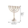 Menorah de nickel 28 cm