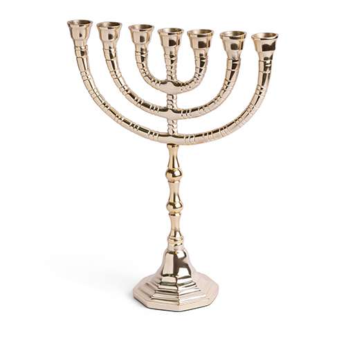 Menorah de nickel 28 cm